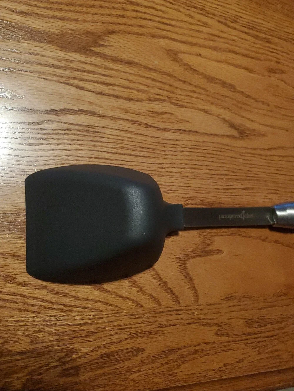 Retired Pampered Chef Stainless Steel Silicone Scoop and Serve Pasta Spatula